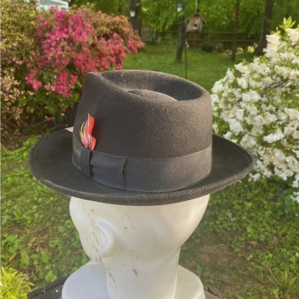 STETSON MALLORY VINTAGE BROWNFELT HAT